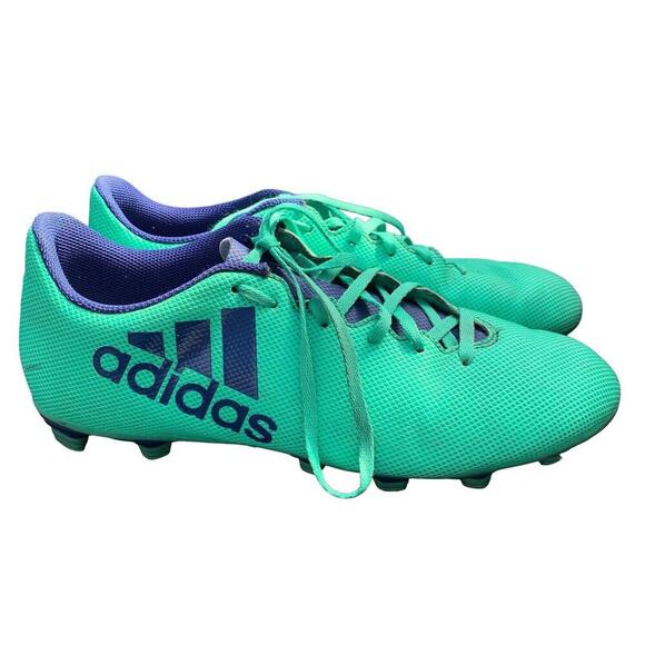 ADIDAS X 17.4 CP9197 Mens Soccer Cleats Shoes Unity Ink/Aero Green Size 8 - Picture 1 of 7